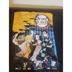 Demon Slayer‎ T-shirt Anime Japanese Shirt Manga Anime Shirt Size L Black